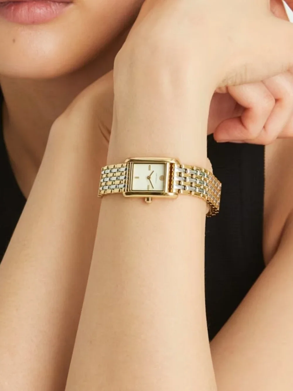Vintage Tory Burch Small Eleanor  Bracelet Watch - Elegant Rectangular Dial